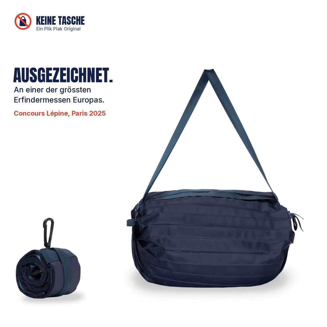 KEINE TASCHE, Reisebeutel 35 L in Klares Saphirblau