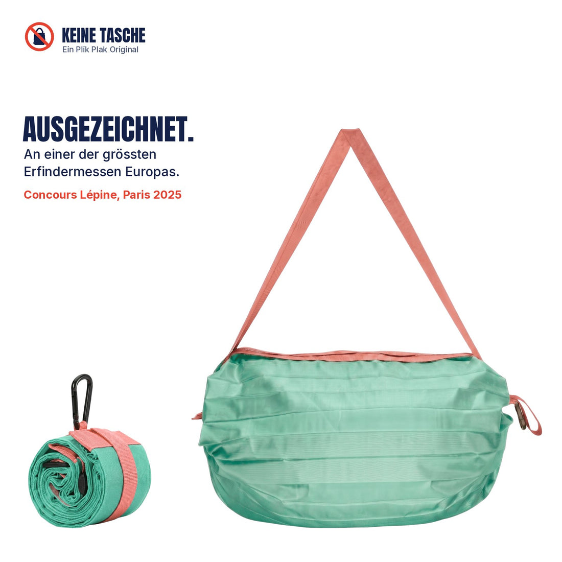 KEINE TASCHE, Reisebeutel 35 L in Korallenrausch
