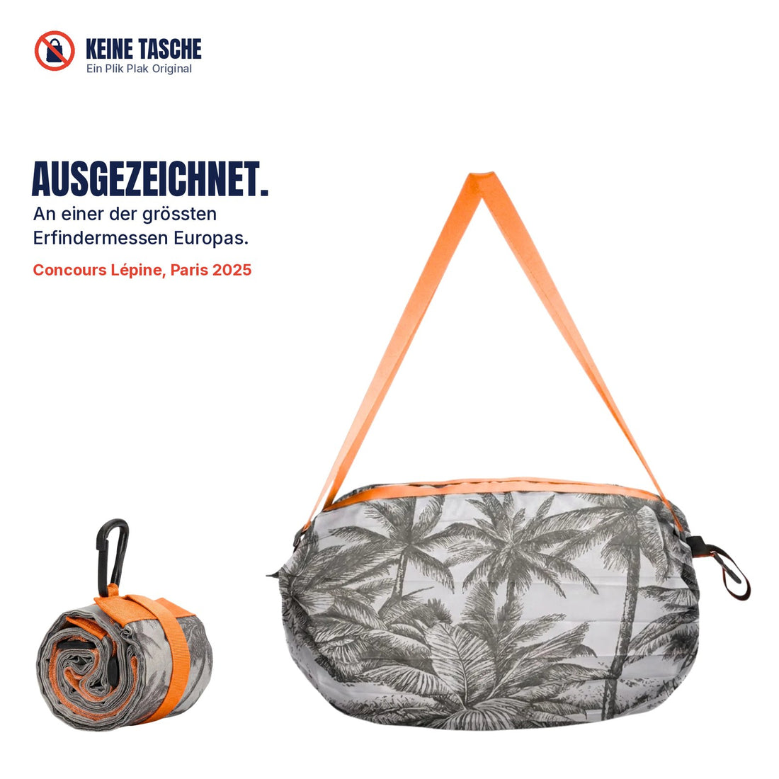 KEINE TASCHE, Reisebeutel 35 L in Palm Orange