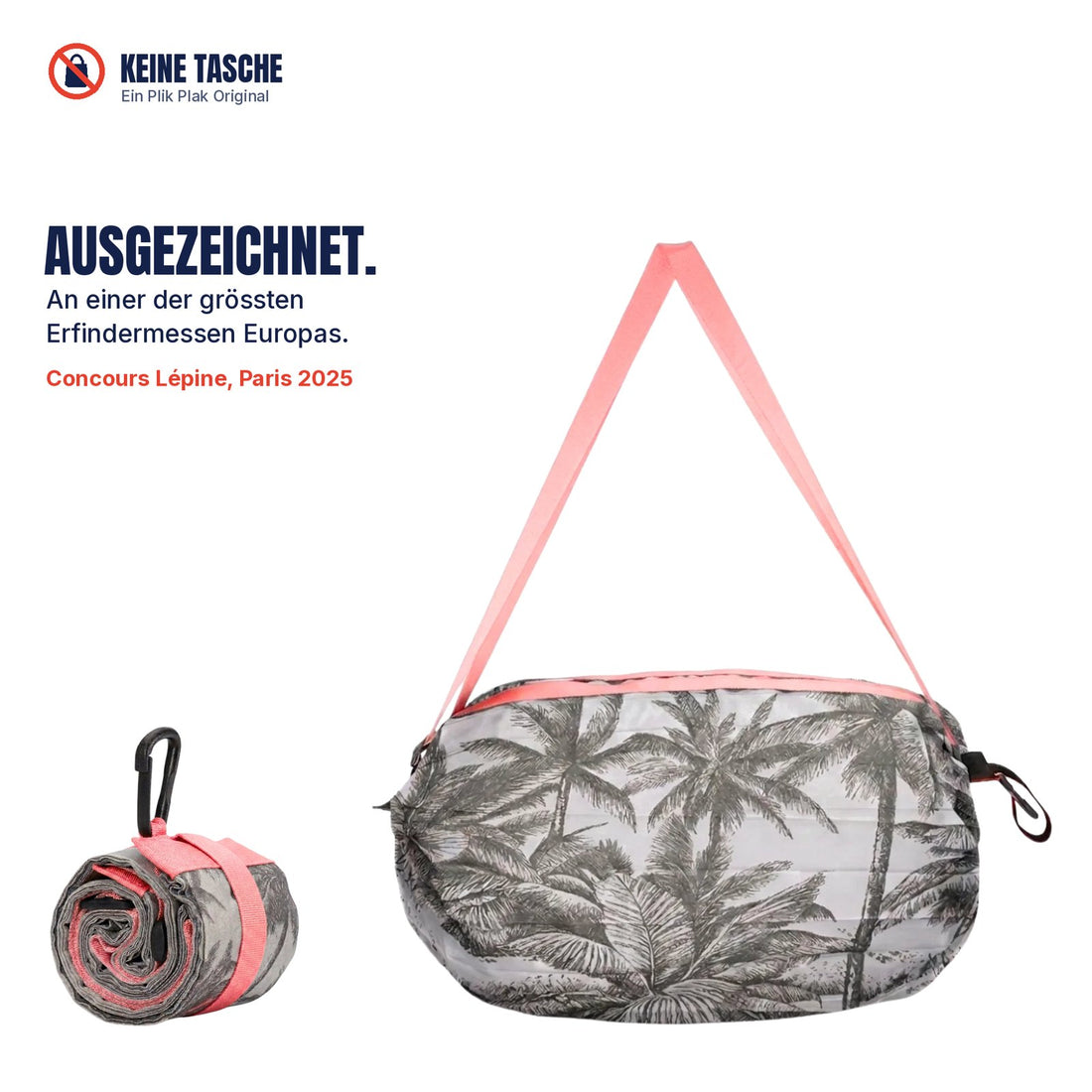 KEINE TASCHE, Reisebeutel 35 L in Palm Pink