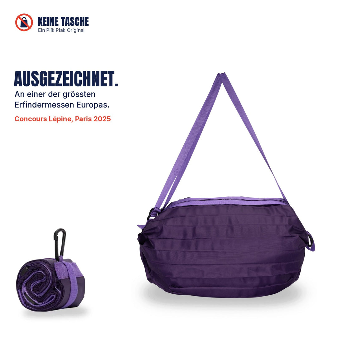 KEINE TASCHE, Reisebeutel 35 L in Lavendel der Nacht