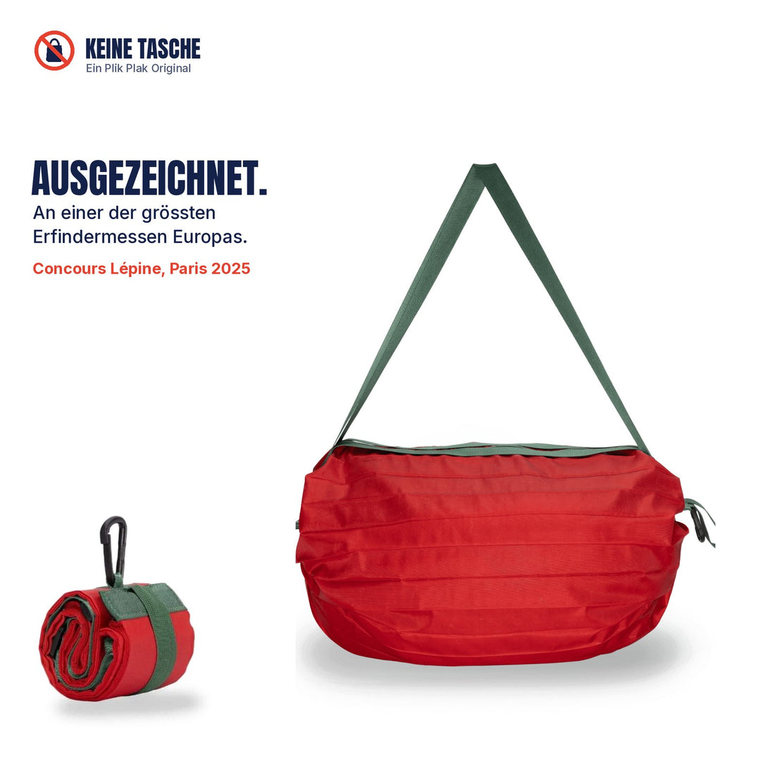 KEINE TASCHE, Reisebeutel 35 L in Mohnfeuer