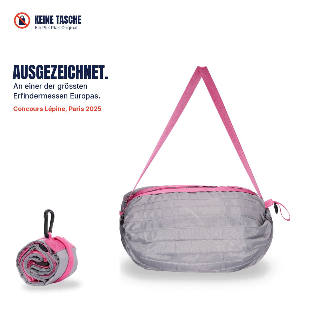 KEINE TASCHE, Reisebeutel 35 L in Pink Smoke
